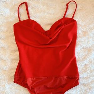 Red bodysuit!